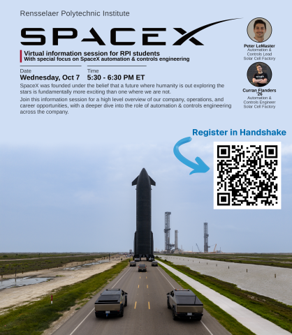 SpaceX Information Session Register in Handshake