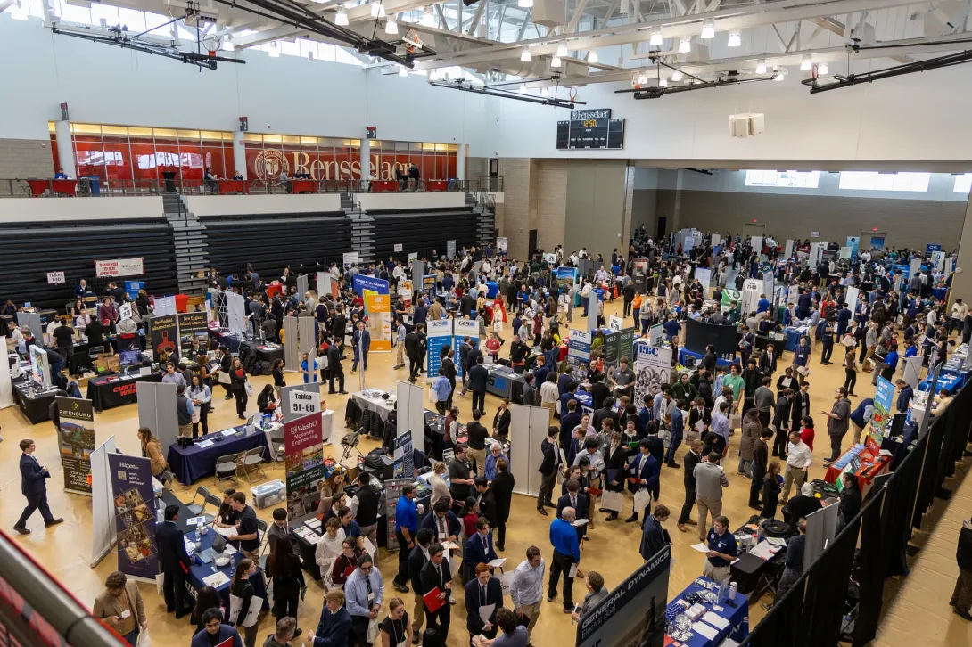 Birdseye View of RPI Spring 2026 Career Fair